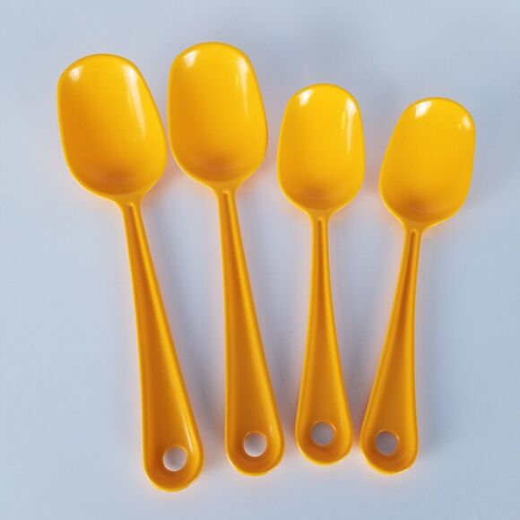 x4 VINTAGE Hammarplast Serving Spoons Modern Danish Sweden Design 1365 1366 - Picture 1 of 12